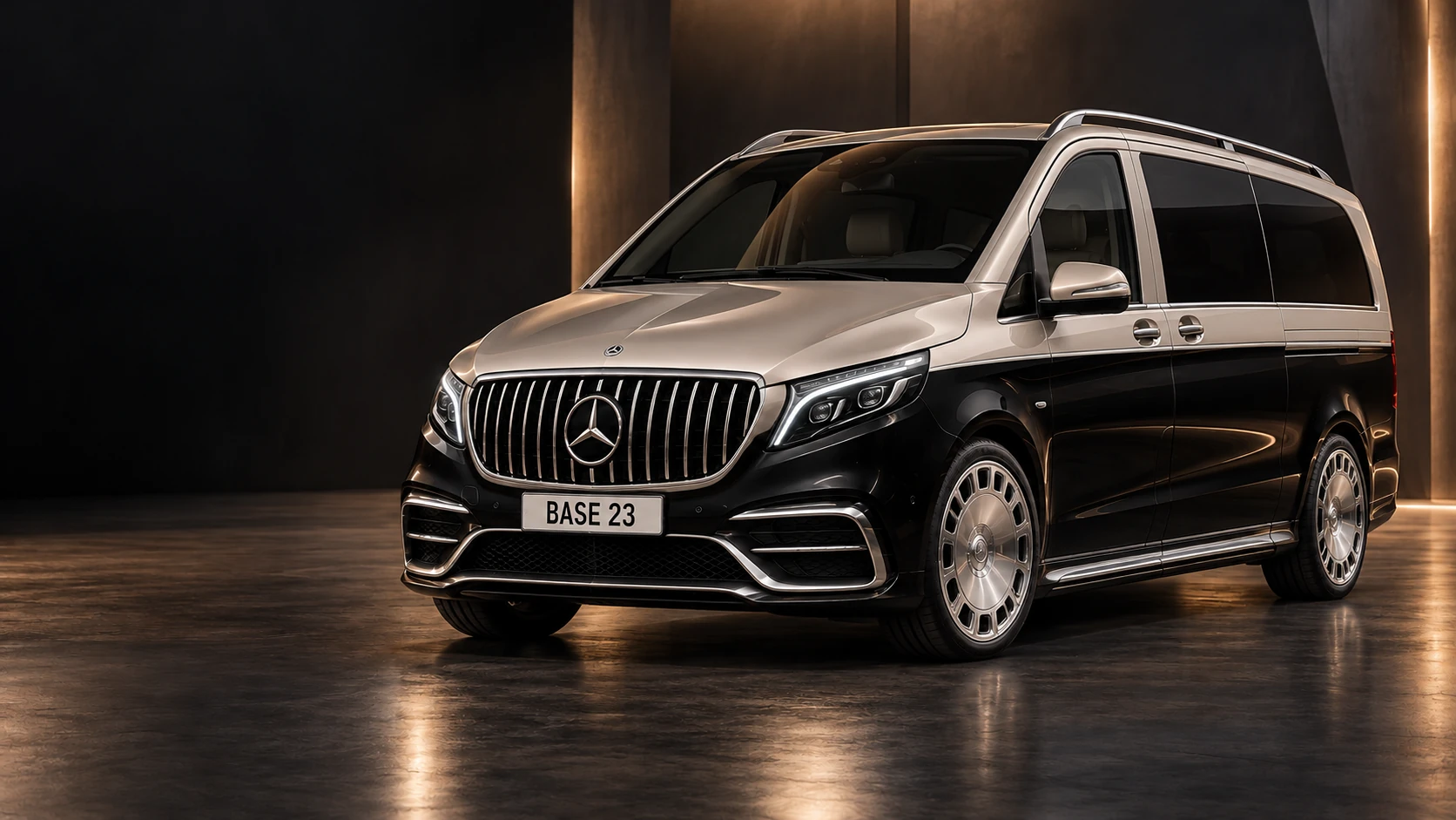 Концепция экстерьера Mercedes V-Class в стиле Maybach от BASE23